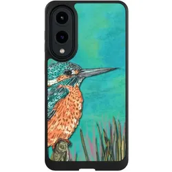 Nivocase Hülle für Samsung Galaxy S25 Edge Handyhülle NIVOcore Case Schwarz Malerei Tiere Vogel (Samsung Galaxy S25 Edge), Smartphone Hülle, Schwarz
