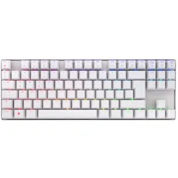 Cherry XTRFY MX 8.2 Kabellose Gaming Tastatur, weiß Tenkeyless, CHERRY Advanced Wireless Technology, RGB Beleuchtung