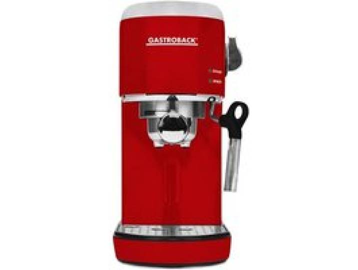 Machine a cafe expresso broyeur Gastroback - 42719 - Piccolo Espresso Machine Acier Inoxydable Rouge
