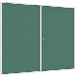 Interne Magnetvitrine, grün, 1200 x 1500 mm