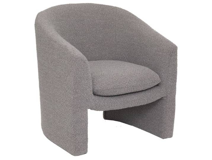 Fauteuil  Kunjo  Bouclette Gris Atmosphera