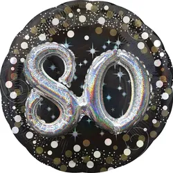 80. Geburtstag gold Multi Folienballon