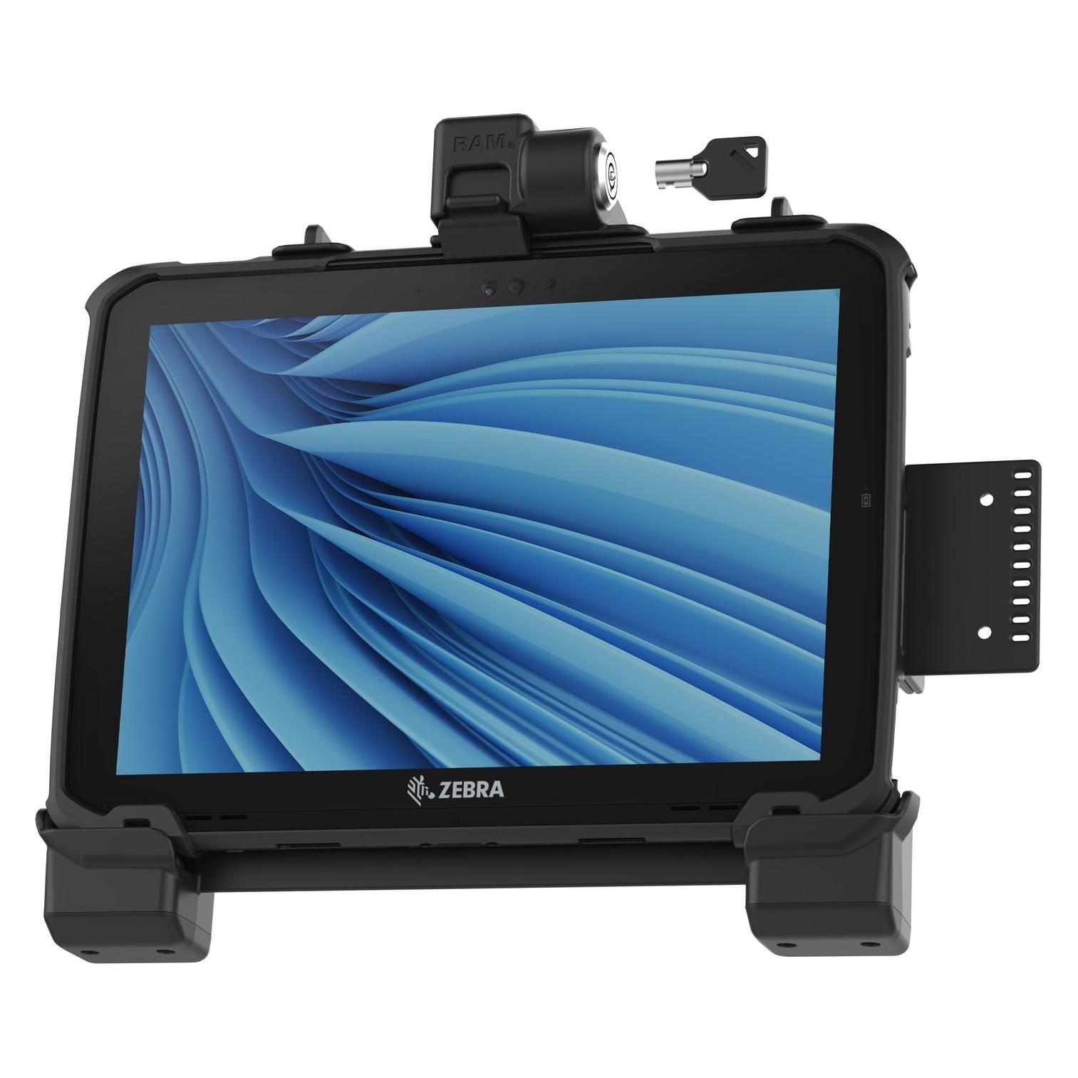 Rammount RAM Mounts Form-Fit Halteschale (Schlüsselverriegelung) für Zebra ET80/85 (RAM-HOL-ZE22LU)