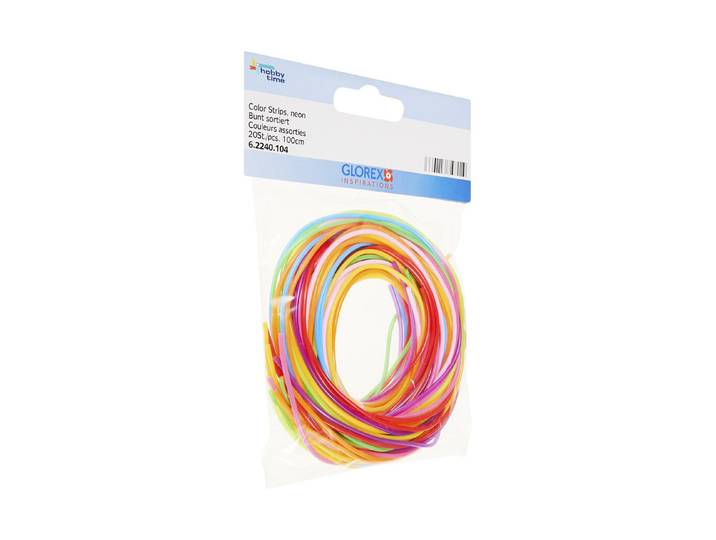 Glorex Flechtschnüre Colour Stripes 1 m