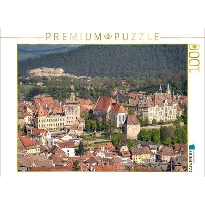 CALVENDO Puzzle Altstadt Sighisoara Transsylvanien | 1000 Teile Lege-Größe 64x48cm Foto-Puzzle für glückliche Stunden