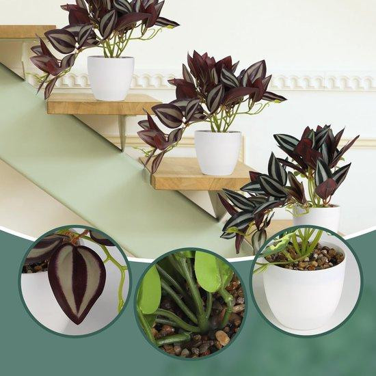 Benza Ibenzoa Kunstplant Monstera in pot, 3-delig, Hoogte: 28 cm, Diameter pot: 7,5 cm, Groen