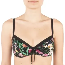 Chantelle Flowers Underwire Bikini Bra Schwarz geblümt F 70 Damen