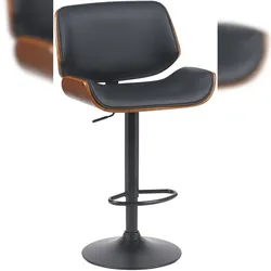 CLP Barhocker Beverley Kunstleder walnuss/schwarz