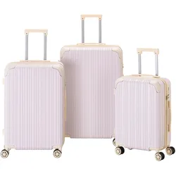 Reisekofferset Madeira Lila, 3-teilig