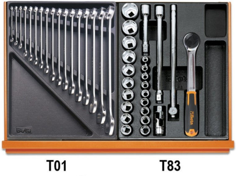 Beta 5904VU/4T Assortimento di 197 utensili per impiego universale in termoformato rigido in ABS