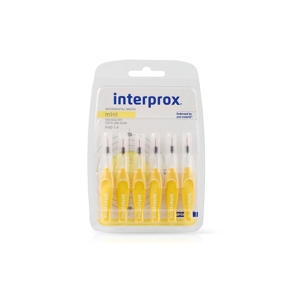 Interprox reg mini gelb Interdentalbürste Blister 6 St Zahnbürste