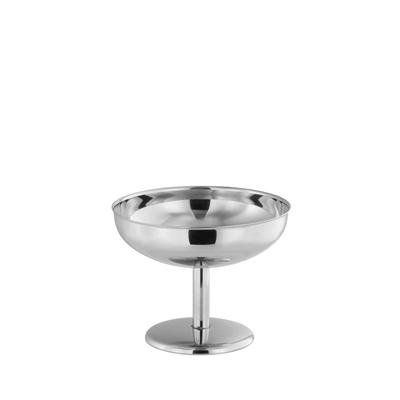 Eisschale APS "2er Set FRIGIO, 180 ml, Edelstahl", silber (edelstahl), H:8,5cm Ø:10,5cm, Edelstahl, Schüsseln, Eisschale, für Eis & Desserts