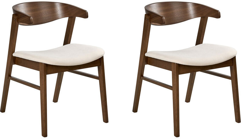 Corrigan Studio 45 cm H Fabric Low Back Side Chair White 73cm H X 49cm W X 59cm D
