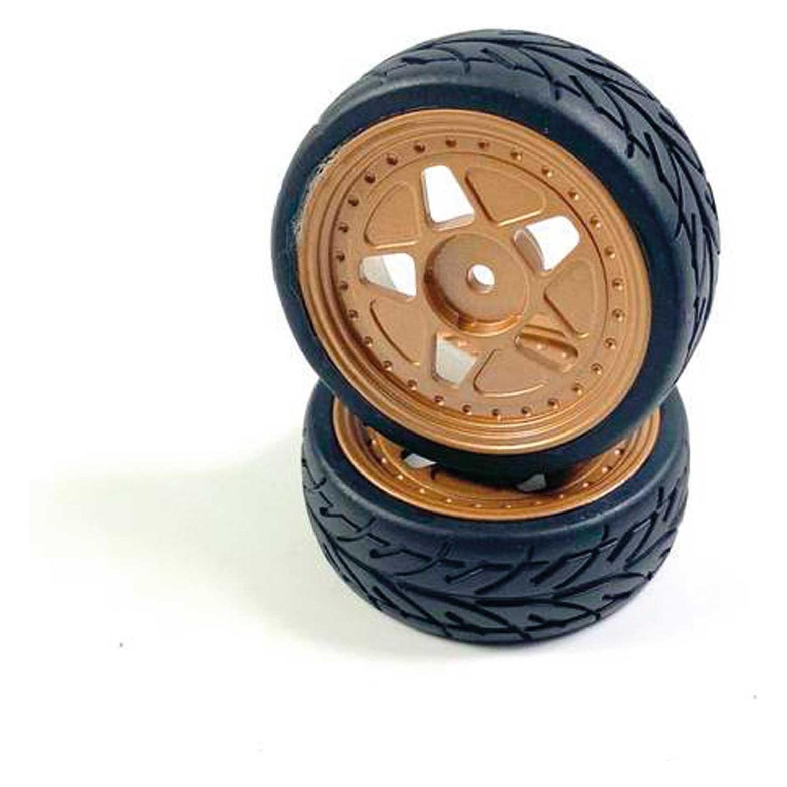 Absima aluminum wheel set - copper-coloured (2) option (1610093)