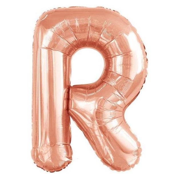 Riethmüller Grosser Buchstabe R Roségold Folienballon N34 verp (5x) (9911480)