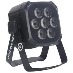 Light4Me CUBE PAR 7X3W Scheinwerfer PAR Lighting (3 W, LED), Scheinwerfer, Schwarz