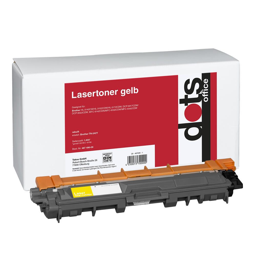 dots Toner kompatibel zu brother TN-242Y gelb 1248,0009-DOTS