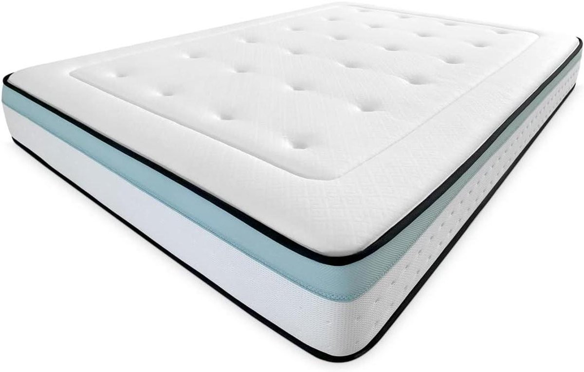 Visco-elastische matras - Traagschuim matras - Wit - 105 x 180 cm