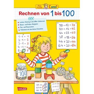 Conni Gelbe Reihe (Beschäftigungsbuch): Rechnen von 1 bis 100, Taschenbuch von Hanna Sörensen, Carlsen, 978-3-551-19215-8