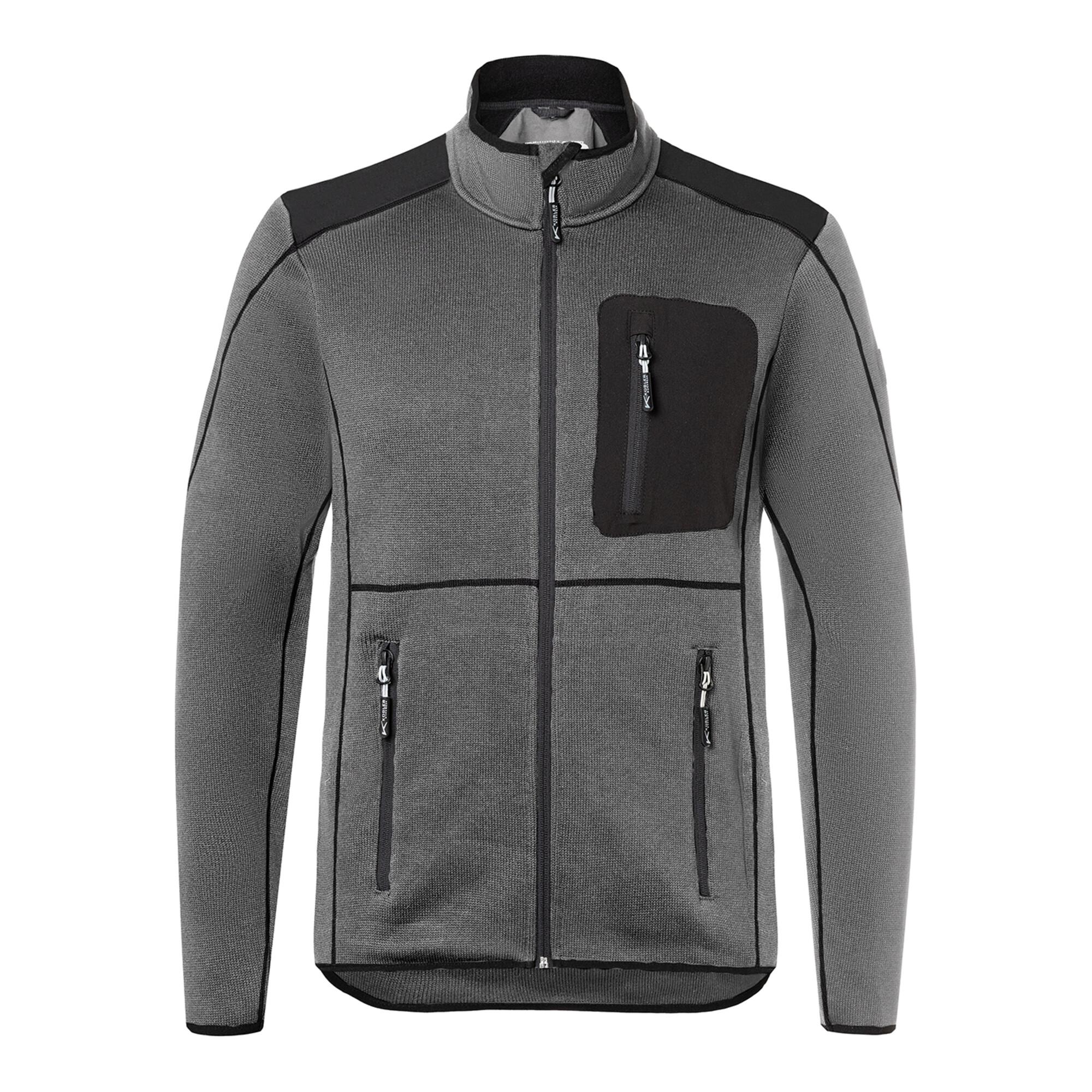 Strickjacke anthrazit/schwarz Form 1443 Größe 3XL ; Kübler Workwear (1443 6339-9799-3XL)