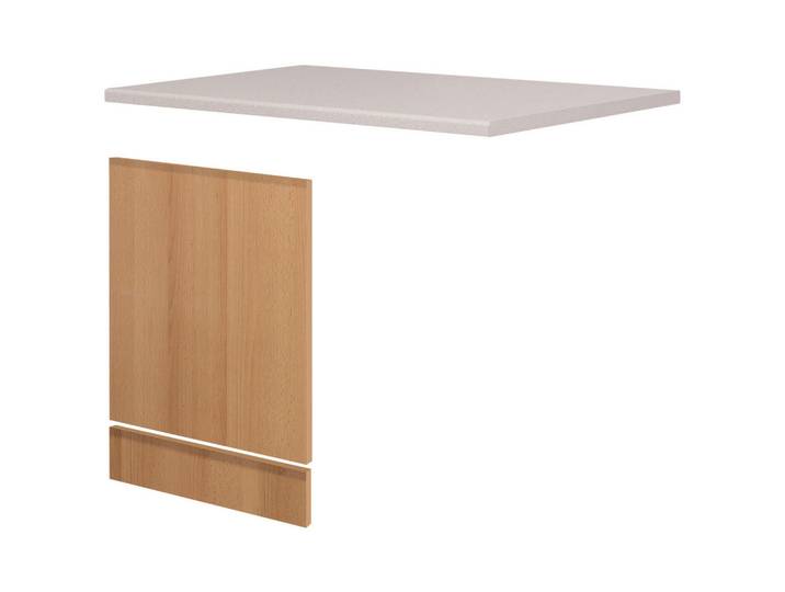 FlexWell Geschirrspülerfront, Buche, Beige, 110x85x60 cm, Made in Germany, Küchen, Küchenmöbel, Küchenschränke, Geräteumbauschränke