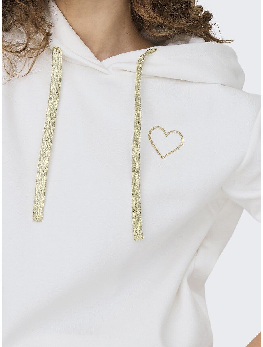 ONLY Sweat à capuche, motif cœur