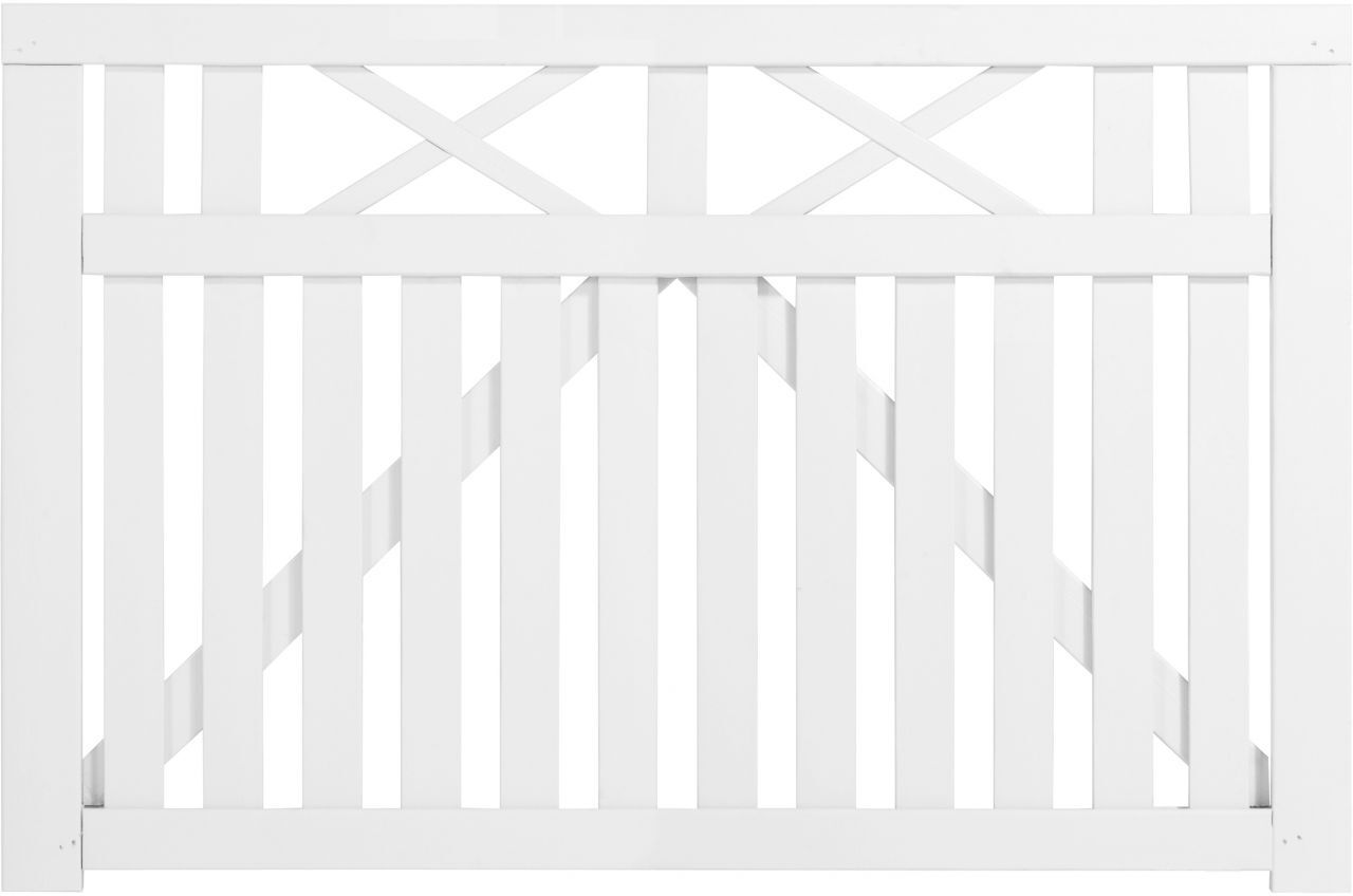Plus Zauntor Vinesse 150 x 98 cm weiß