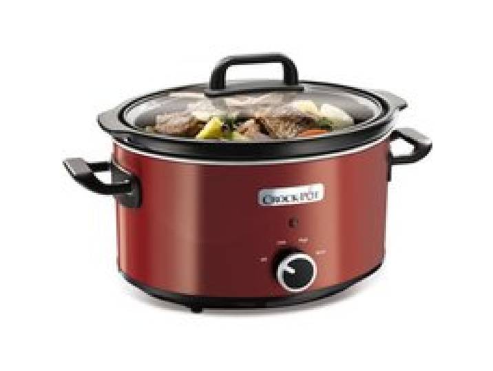 Mijoteuse électrique - Rouge - 3.5L - 210W - 2 réglages de chauffe - Fonction maintien au chaud