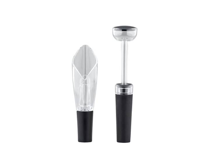 Haier HAWGKit02 Set Accessoires à Vin\, Aérateur+anti-goutte\, bouchon Verseur Tulipe Anti-Goutte\, Bouchon Sous Vide Hermétique\, Matériaux Premium\, Facile à Utiliser et Nettoyer