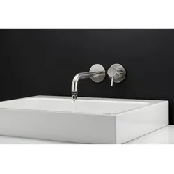 Herzbach Fertigmontageset 28.203756.1.09 Unterputz, -Waschtischarmatur, Auslauf 160 mm, Edelstahl gebürstet