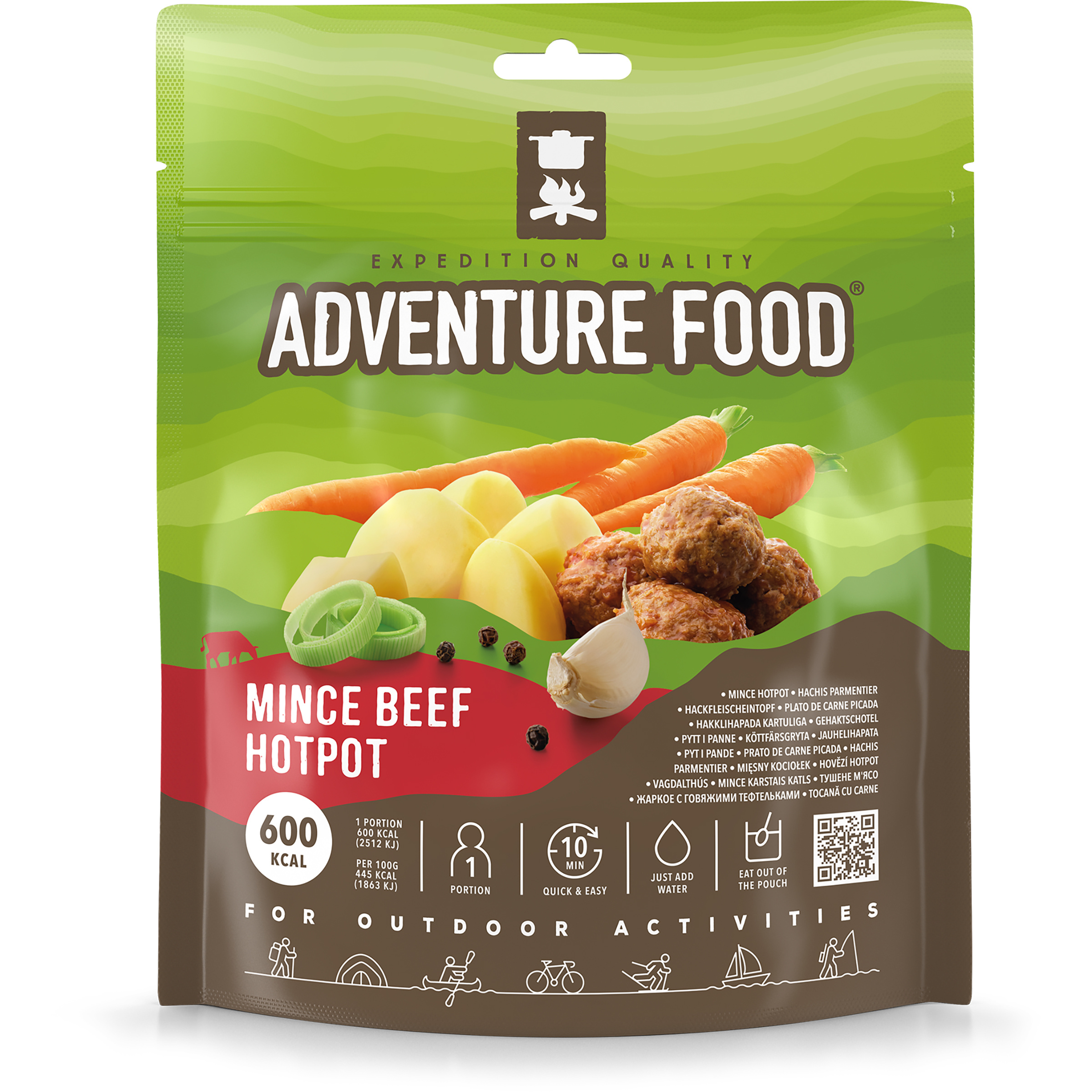Adventure Food Mince Beef Hotpot Trekkingnahrung oliv Größe Einzelpackung