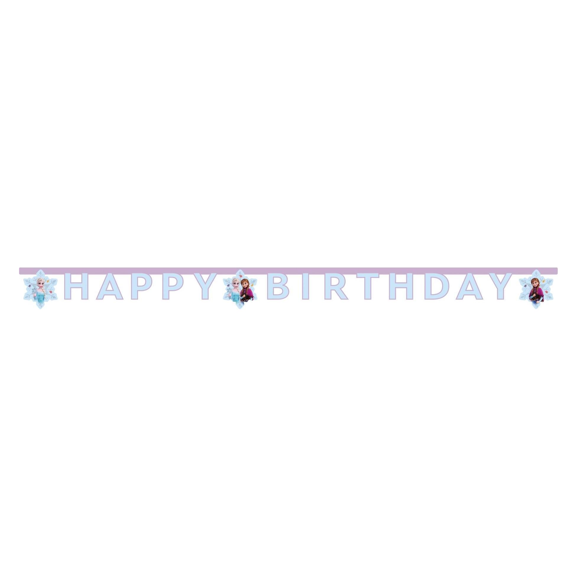 Procos Die Eiskönigin - Girlande - Happy Birthday (1 Stk.) (97274)