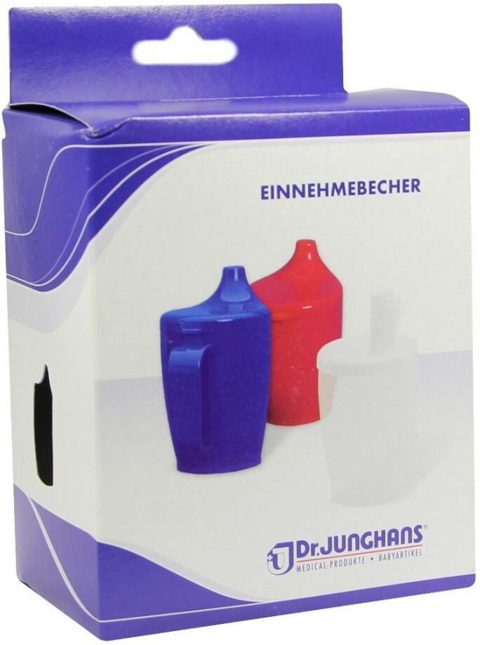 Einnehmebecher mit 2 Griffen+2 Deck.4+8+12mm milchig