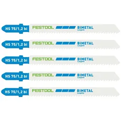 Festool Stichsägeblatt HS 75/1,2 BI/5 für PS 300 PSB 300 PS 400 PSC 400 Bimetall