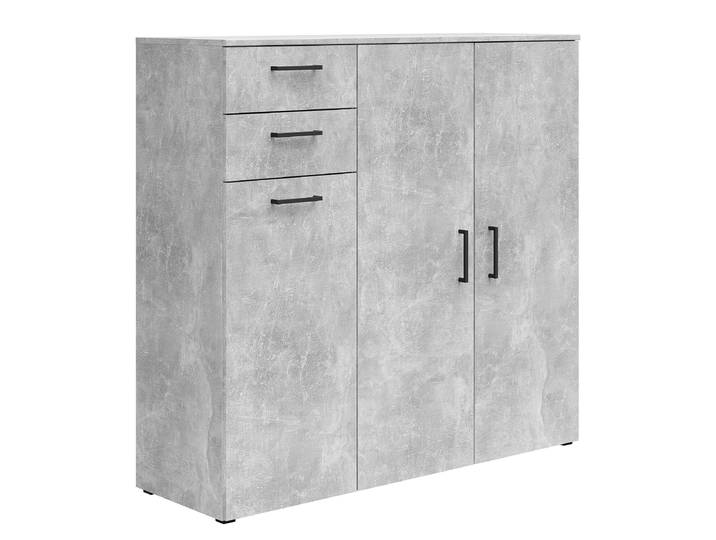 Sideboard Hick 115cm Grau/Beton Dekor