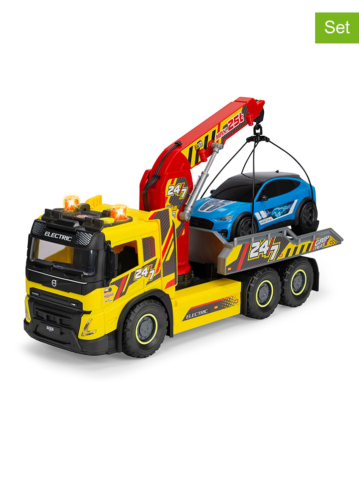 Dickie 2tlg. Abschleppwagen-Set in Gelb - ab 3 Jahren - onesize