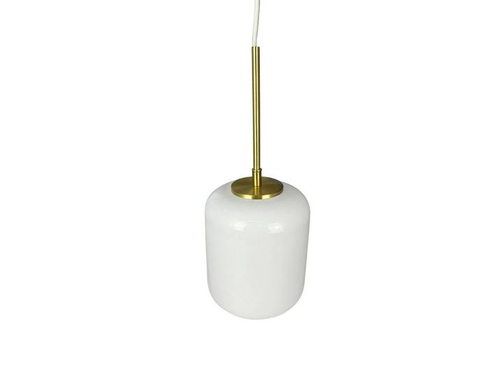 Dyberg Larsen Glas Hängelampe Silvia, dimmbar, weiß / opal, für Wohn- / Esszimmer, Glas, Design, Pendelleuchte