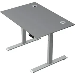 Kerkmann Steh-Sitztisch »Move 2 Plus« 120 x 80 cm - Gestell silberfarben grau, 120x127x80 cm
