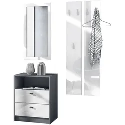 GARDEROBE Pino Weiß Hochglanz