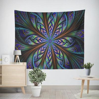 Inspired Finds Bohemian Mandala Wall Tapestry Hippie Psychedelic Aesthetic Room Decor aurora Wave Mandala 90.55x70.87in