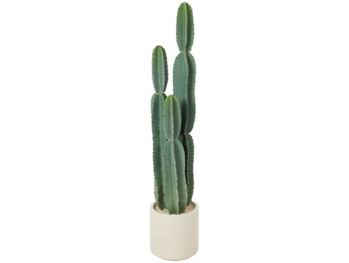 HOMCOM Cactus Artificiel 111 cm Grand Réalisme sans Entretien Vert Plante Artificielle en Pot\, Fausse Plante Verte\, Décoration Maison Bureau