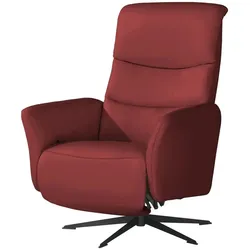 Nils Olsen Relaxsessel Leder aus Echtleder Keno , rot