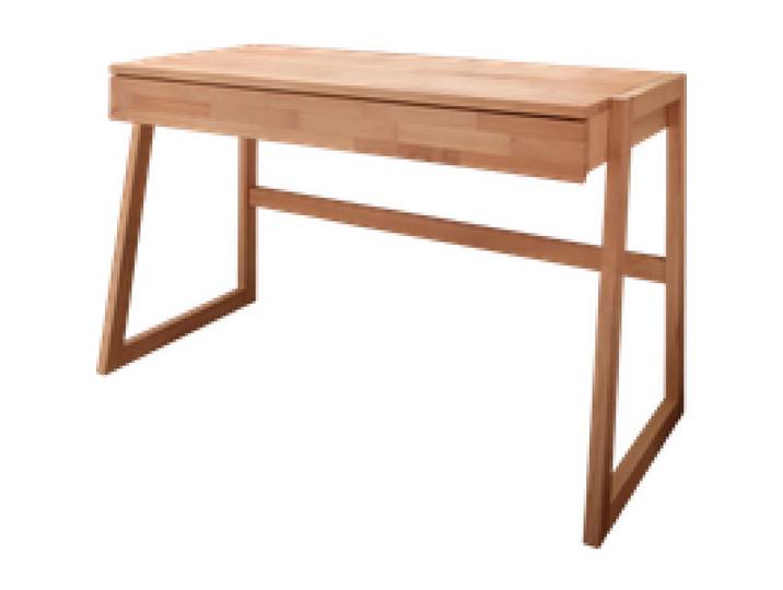 Bureau avec tablette en hêtre massif Cyriel