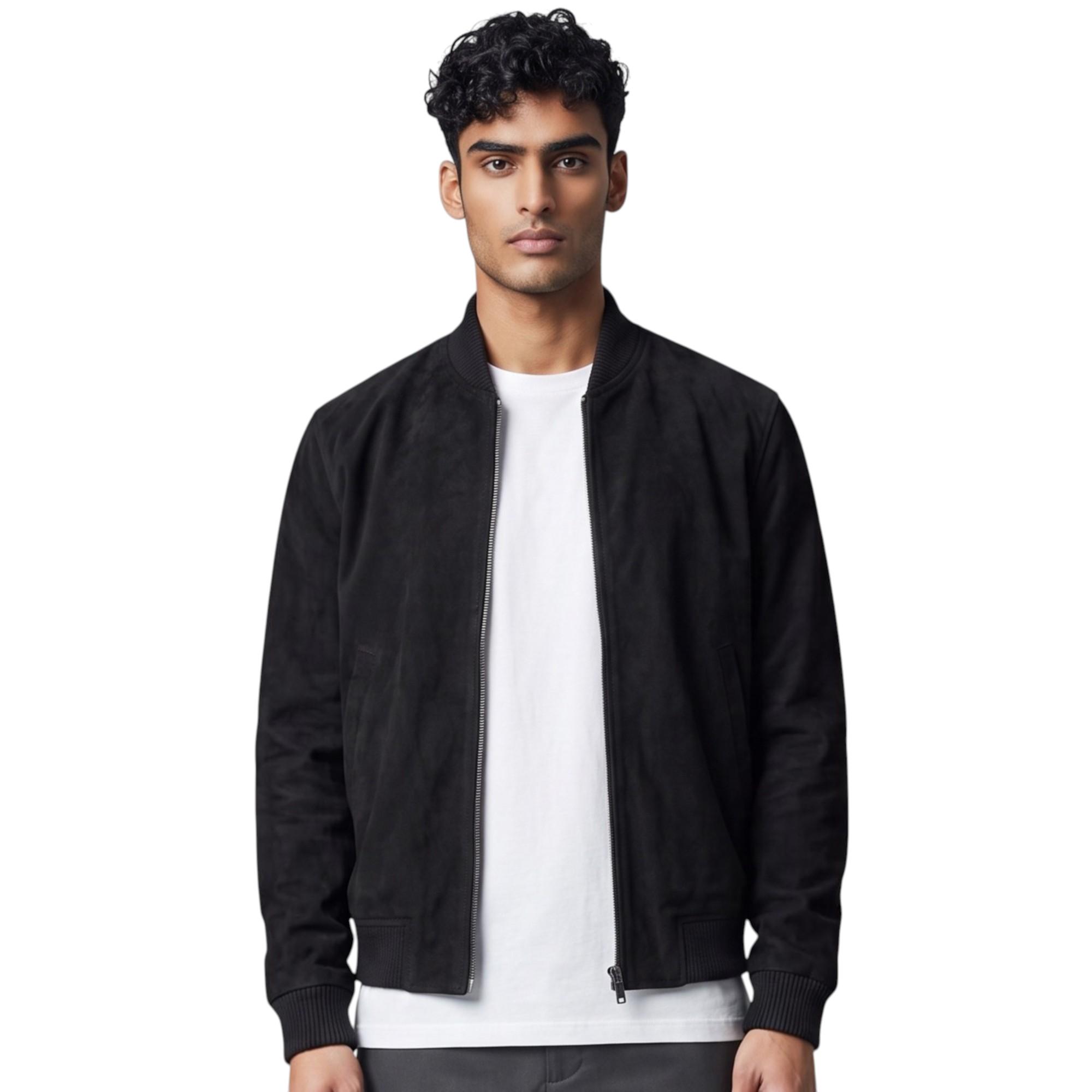 Herren Black Goat Wildleder MA-1 Bomberjacke – Antalya