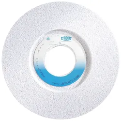 TYROLIT Pendelflachschleifen Keramisch konventionell DxTxH 450x76x203,2 Für hochlegierte Stähle und HSS, Form: 7, Art. 114648
