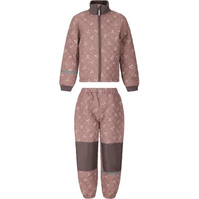 Skianzug ZIGZAG "Stockland", Kinder, Gr. 140, rosa (rosa, braun), 100% Polyester, bedruckt, Sportanzüge Skianzug, in atmungsaktiver Qualität