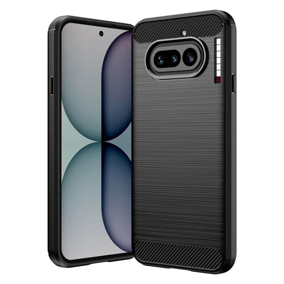 Cover-Discount Nothing Phone (4a) - Metall Carbon Look Hülle (Nothing Phone (4a)) (78701885)