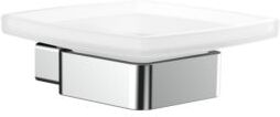 Emco Loft Seifenhalter 053000100 chrom, Kristallglas satiniert, Wandmodell