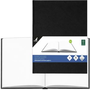 Kangaro Skizzenbuch 78-K-5564, A4 hoch, 100 g/m², weiß, Klebebindung, Hardcover, 80 Blatt