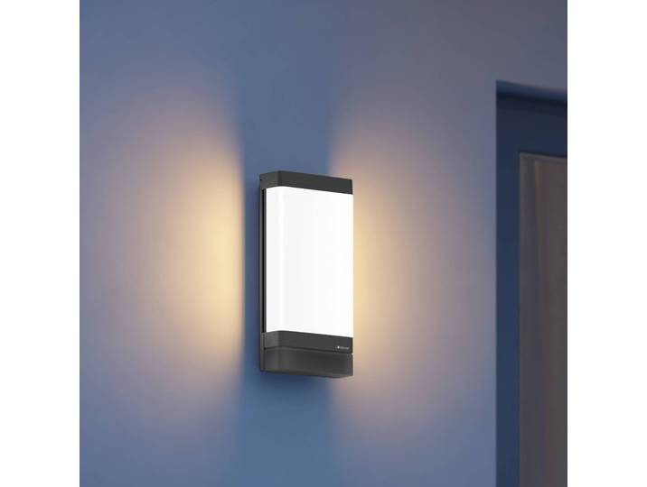 STEINEL LED Aussenwandleuchte L 271 DIGI C, dimmbar, schwarz, Aluminium, Modern, LED Wandleuchte außen